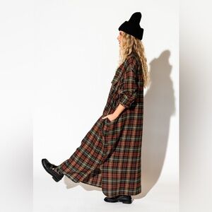 LALA ORIGINAL Grunge Goddess Flannel Dress/Duster